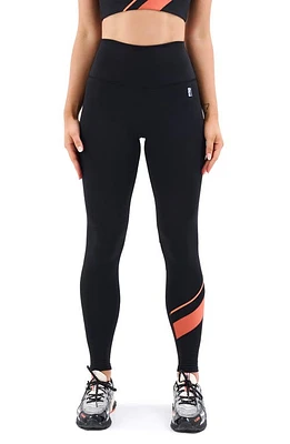 P. E Nation Upward Logo High Rise 7/8 Leggings in Black at Nordstrom, Size X-Small