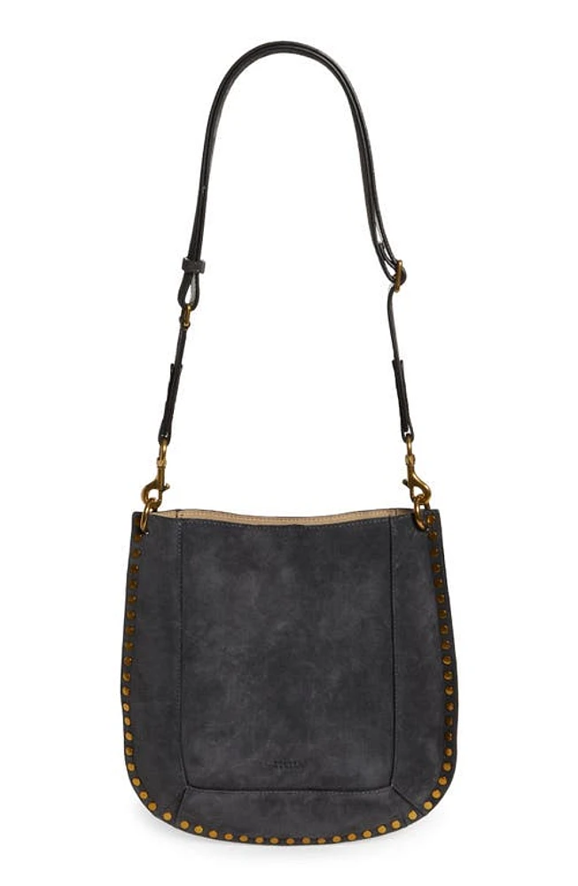 Isabel Marant Oskan Suede Shoulder Bag in Anthracite at Nordstrom