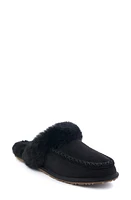 Manitobah Genuine Shearling Cabin Slide Black at Nordstrom,