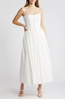 HOUSE OF CB Ysabella Floral Maxi Sundress in White at Nordstrom, Size Large Long