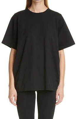 TOTEME Oversize Organic Cotton T-Shirt in Black at Nordstrom, Size Xx-Small