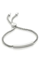 Monica Vinader Engravable Linear Bar Friendship Bracelet in Silver/Silver Metallica at Nordstrom