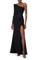 HELSI Mara Embellished One-Shoulder Gown in Black at Nordstrom, Size X-Large