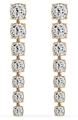 Jennifer Fisher 18K Gold Cushion Cut Lab Created Diamond Dangler Drop Earrings - 6.62 ctw in 18K Yellow Gold at Nordstrom