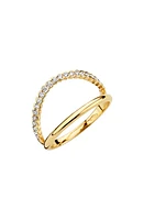 Kimai Ally Lab Created Diamond Split Ring in Yellow Gold at Nordstrom, Size 7