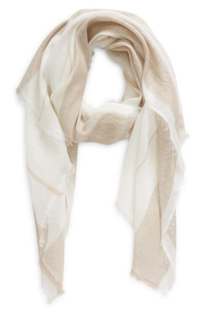 JANE CARR The Solitaire Metallic Long Scarf in Diamond at Nordstrom