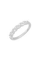 Bony Levy Getty Diamond Floral Stackable Ring 18K White Gold at Nordstrom,