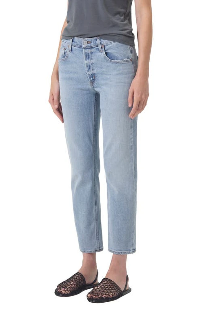 AGOLDE Kye Mid Rise Ankle Straight Leg Jeans Diversion at Nordstrom,