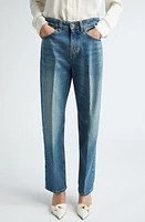 Victoria Beckham Relaxed Straight Leg Jeans in Antique Indigo Wash at Nordstrom, Size 26