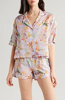 Papinelle Bailey Luxe Cotton & Silk Short Pajamas Misty Lilac at Nordstrom,