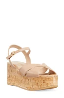 Stuart Weitzman Carmen Midi Wedge Sandal Adobe at Nordstrom,