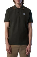 NORTH SAILS Tipped Logo Embroidered Cotton Piqué Polo at Nordstrom,