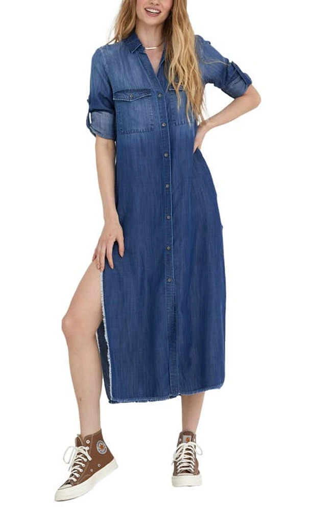 Bella Dahl Denim Shirtdress Dark Ombre Wash at Nordstrom,