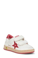 Golden Goose Kids' Ball Star Leather Sneaker White/Red at Nordstrom,