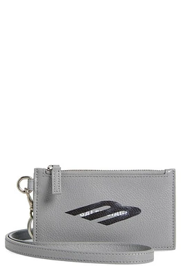 Balenciaga Cash & Card Case on a Key Ring in Heather Grey at Nordstrom