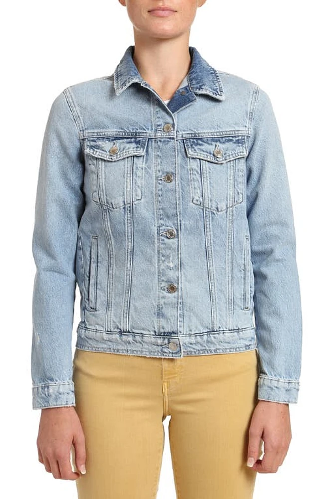 Mavi Jeans Katy Denim Jacket Mid Brushed at Nordstrom,