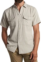 Rowan Leeds Cotton Gauze Short Sleeve Button-Up Shirt at Nordstrom,