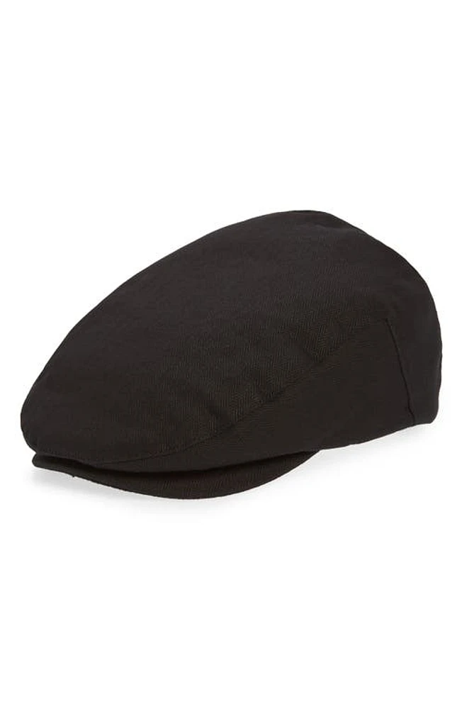 Brixton Hooligan Herringbone Driving Cap Black at Nordstrom,