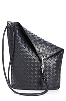 Bottega Veneta Medium Knot Hook Intrecciato Bucket Bag in Space at Nordstrom