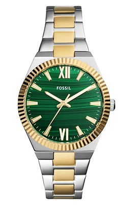 Fossil Scarlette Bracelet Watch, 38mm in Two Tone at Nordstrom