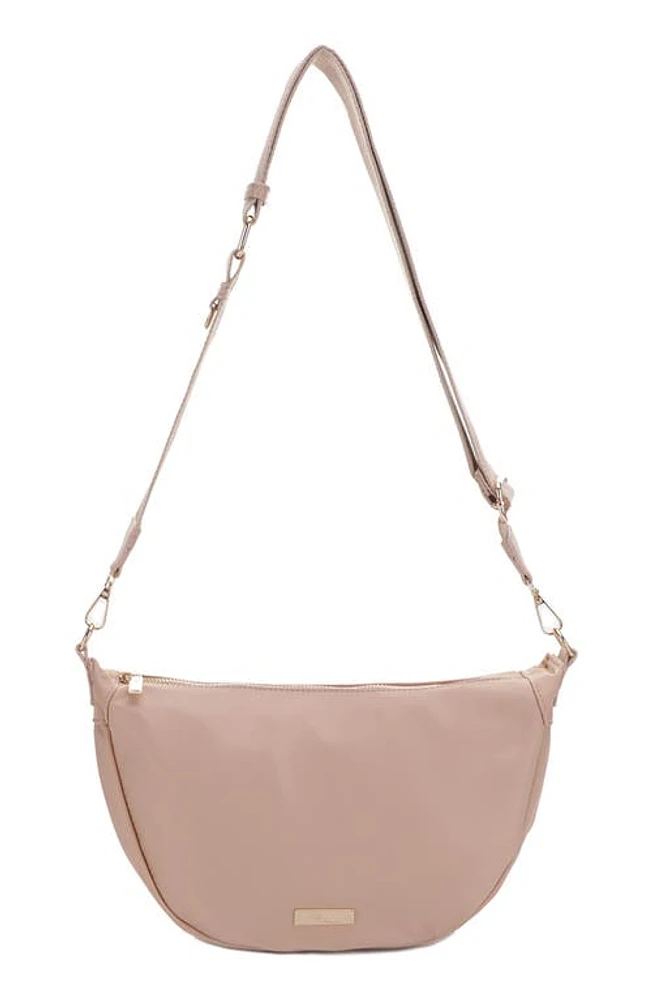 Mali + Lili Bre Nylon Sling Crossbody Bag in Camel at Nordstrom