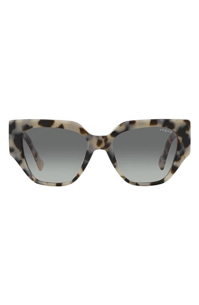 VOGUE 52mm Gradient Irregular Sunglasses in Gradient Grey at Nordstrom