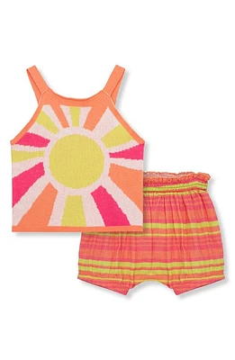 Peek Essentials Sun Sweater Tank & Bubble Shorts Set Coral at Nordstrom,