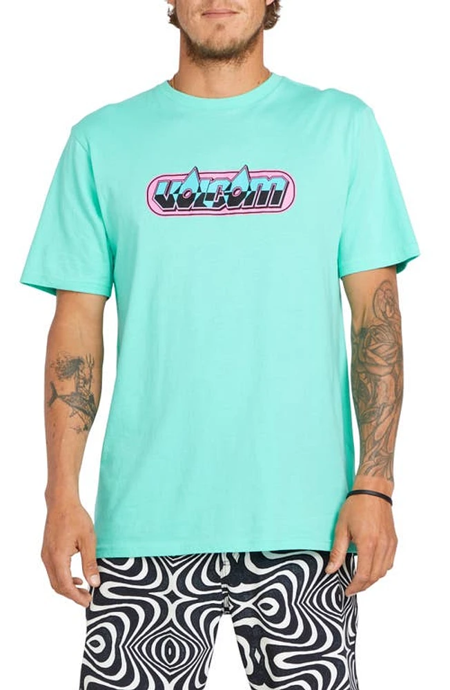 Volcom Crash Test Graphic T-Shirt Dusty Aqua at Nordstrom,