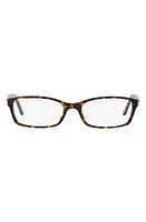 burberry 53mm PIllow Optical Glasses in Dark Havana at Nordstrom