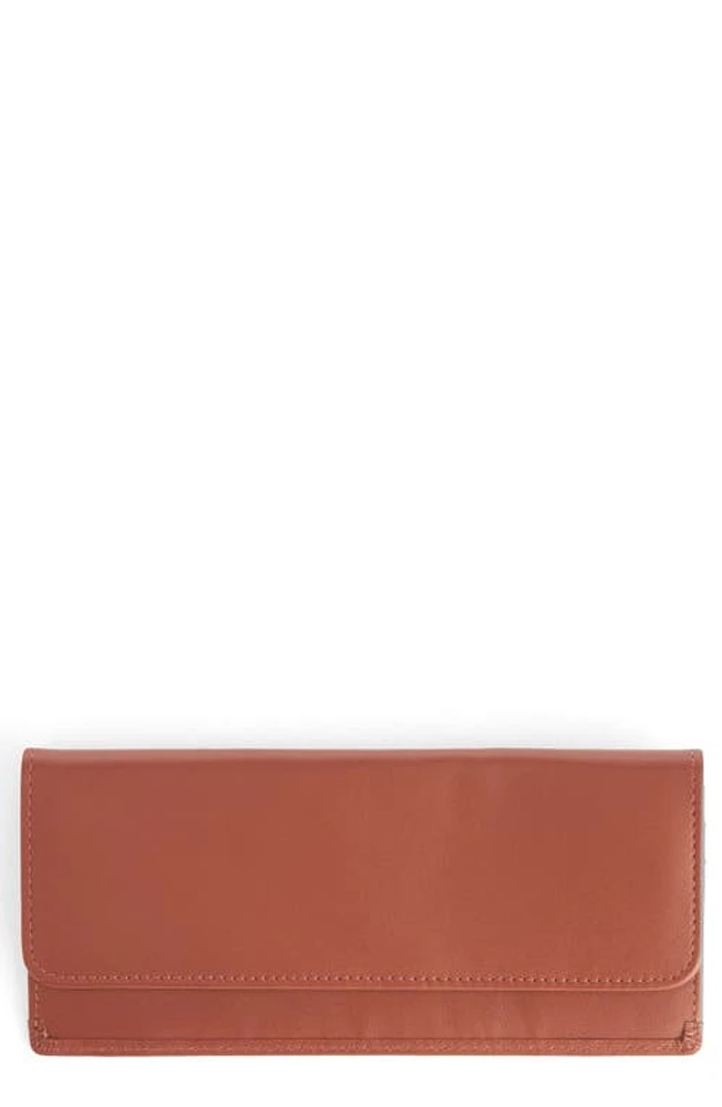 ROYCE New York RFID Blocking Leather Clutch Wallet in Tan at Nordstrom