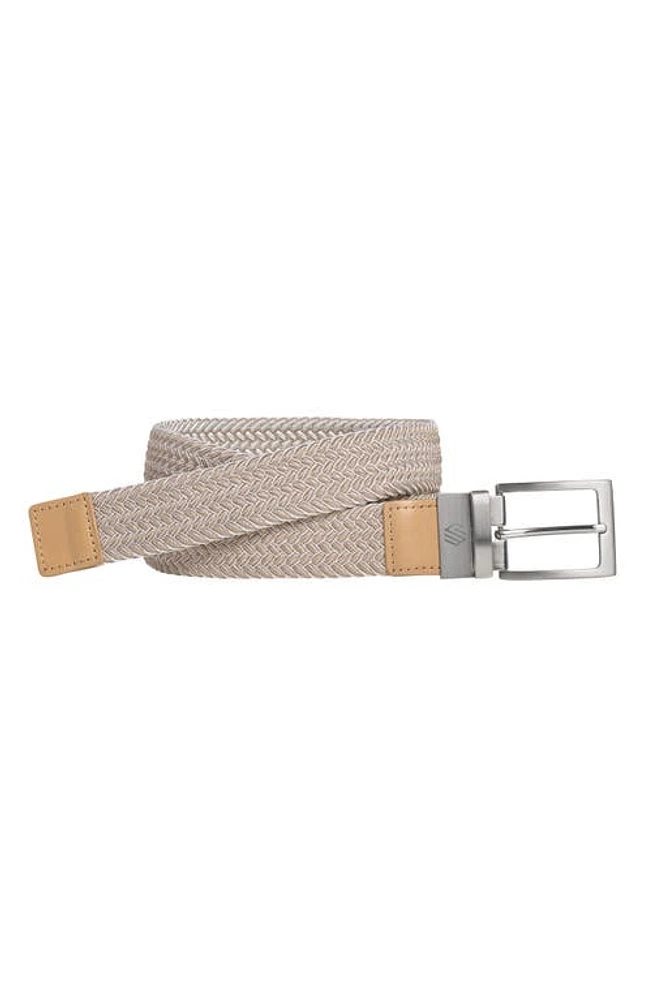 Johnston & Murphy Reversible Stretch Belt Dark Taupe/White at Nordstrom,