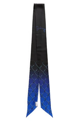 burberry Chain Link Dégradé Silk Twilly Scarf in Knight at Nordstrom