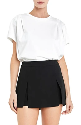 English Factory Pleat Shoulder T-Shirt at Nordstrom,