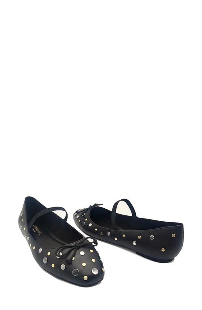 Kenneth Cole New York Myra Stud Mary Jane Flat Black at Nordstrom,