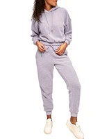 Adore Me Dorothea Sweatshirt & Pant Set Medium Purple at