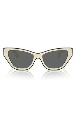 Tory Burch 54mm Cat Eye Sunglasses in Dark Grey at Nordstrom