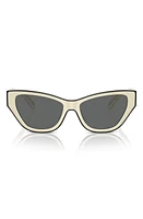 Tory Burch 54mm Cat Eye Sunglasses in Dark Grey at Nordstrom