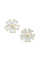 SHYMI Flower Cubic Zirconia Stud Earrings in Gold at Nordstrom