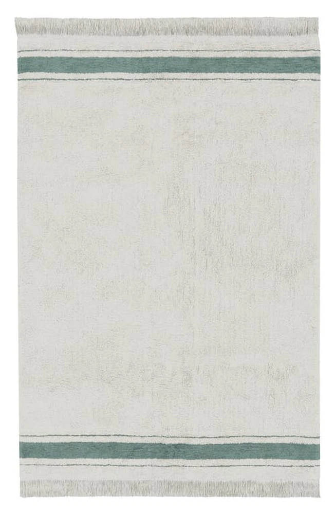 Lorena Canals Gastro Washable Cotton Blend Rug in Vintage Blue at Nordstrom, Size Medium