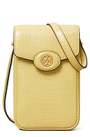 Tory Burch Robinson Leather Phone Crossbody Bag in Pale Butter at Nordstrom