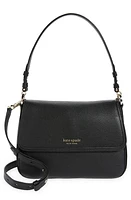 Kate Spade New York hudson pebble leather medium convertible shoulder bag in Black at Nordstrom