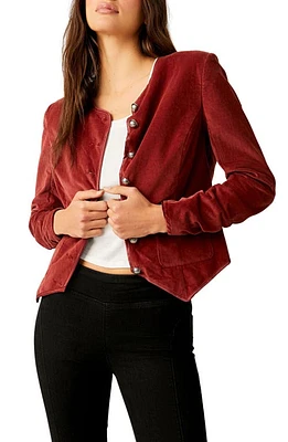 Free People Becky Stretch Velvet Jacket at Nordstrom,