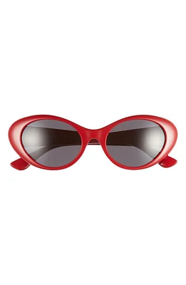 Versace 53mm Oval Sunglasses in Red at Nordstrom