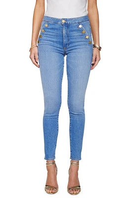 Ramy Brook Helena Button Detail Ankle Skinny Jeans Light Wash at Nordstrom,