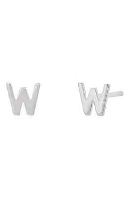 BYCHARI Initial Stud Earrings in 14K Gold-W at Nordstrom