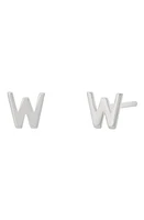 BYCHARI Initial Stud Earrings in 14K Gold-W at Nordstrom