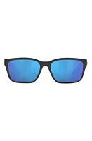 Costa Del Mar Palmas 57mm Rectangular Sunglasses in Black at Nordstrom