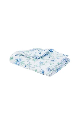 Matouk Simone Linen Quilt in Sea at Nordstrom