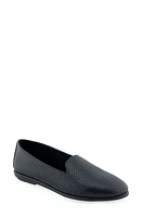 Aerosoles Betunia Smoking Slipper - Wide Width Available Black Embossed Woven Faux at Nordstrom,