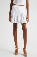 Cinq à Sept Ellah Cotton Blend Bubble Miniskirt White at Nordstrom,